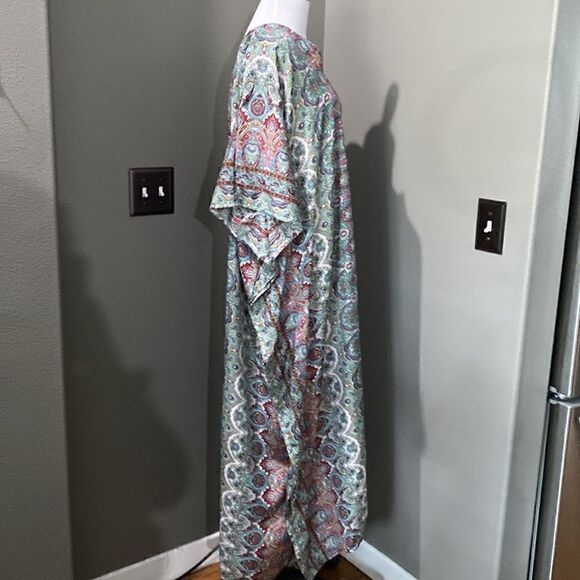 Gypsieblu Women Kaftans Dresses Caftan Long Maxi Printed Dress - Picture 7 of 12